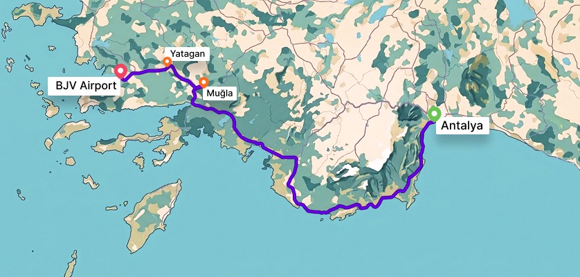BJV to Antalya