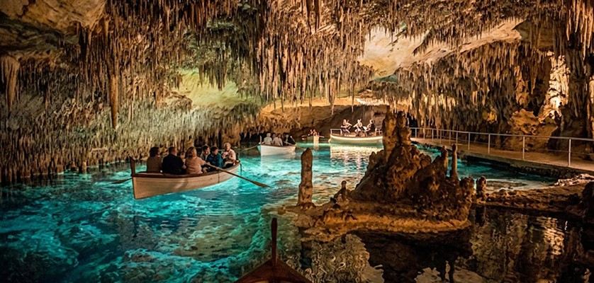 Caves of Drach underground Lake Martel near Porto Cristo Mallorca