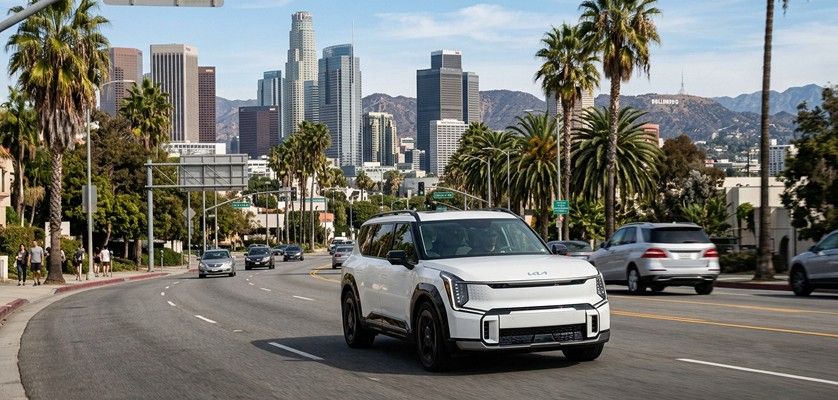 Driving an EV rental in America