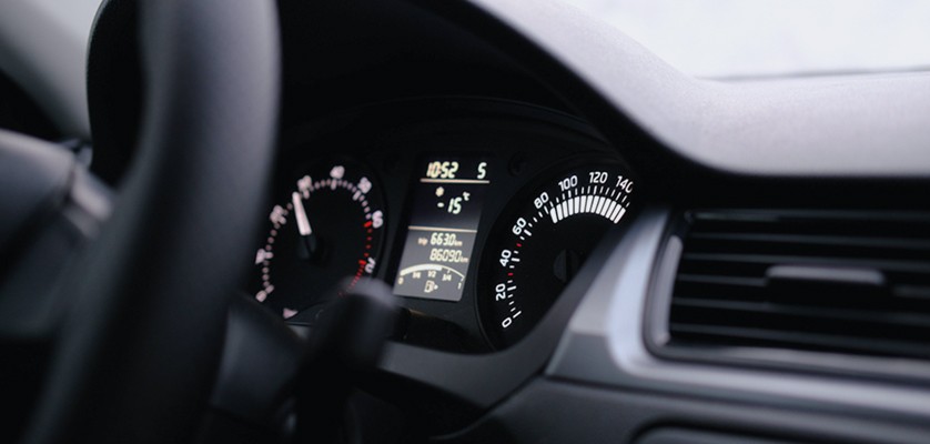 A car rental with full fuel tank