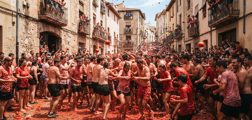 La Tomatina festival in spain 2026