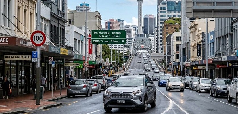 Speed limit while driving in New Zealand