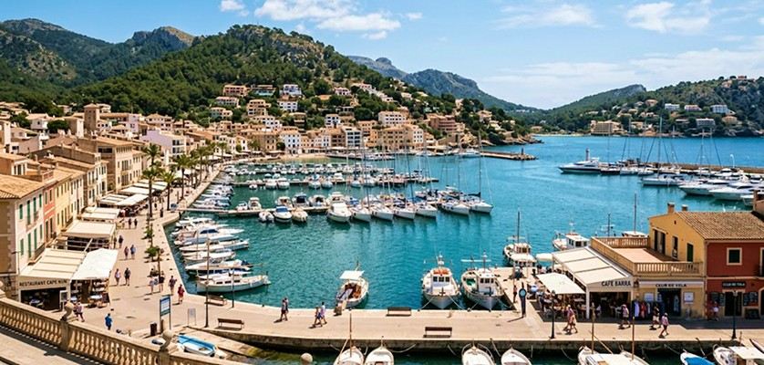 Sant Elm coastal village and Sa Dragonera in Mallorca