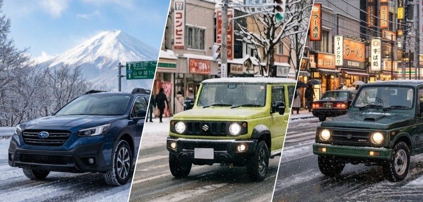 Top car categories to choose from for driving during winter season in Japan
